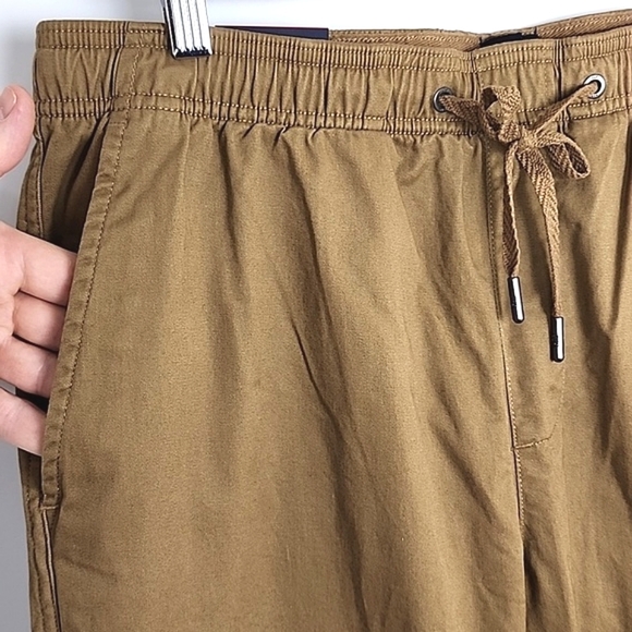 GAP Men's Joggers Casual Tan Cotton Blend Stretch Size Medium - Picture 3 of 13